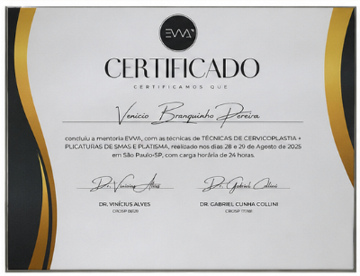 Certificado de formação EVVA